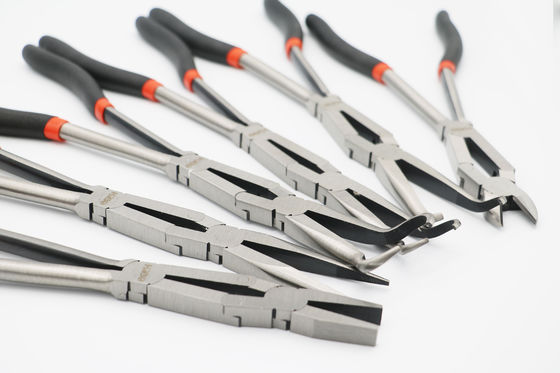 13-calowe szczypce z długimi wygiętymi końcówkami Vde Double X Joint Straight Extra Long Szczypce