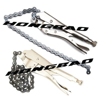 Lock Jaw Clamp Lock Chain Szczypce 18 do 30 &quot;Klucz do filtra łańcucha Zestaw blokujący Mocne ciasne narzędzie