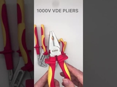 Zestaw narzędzi ręcznych Vde 1000 V 200 mm 8-calowe izolowane szczypce do ściągania izolacji Zaciskanie kabli